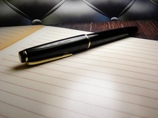 Vintage "Montblanc No. 34 " Fountain Pen-14K Gold Instarsia Nib-Germany 1960s