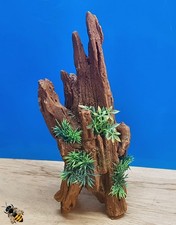 Aquarium Ornament Driftwood Log Hide Plant Decoration Cave Hide Fish Tank Tall