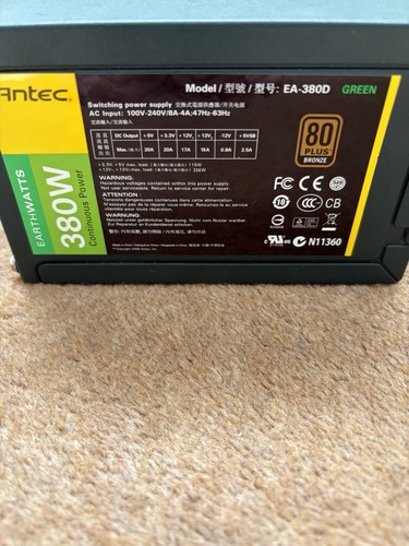 Antec earthwatts 380d - earthwatts, ea-380d