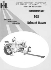 International Cub Manual 105 Balanced Mower Sickle Bar