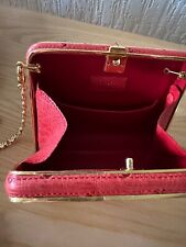 Asprey Red Ostrich Evening Bag