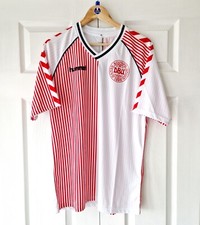 DENMARK "86" OFFICIAL REISSUE AWAY SHIRT - ADULT LARGE - BRAND NEW WITH TAGS 