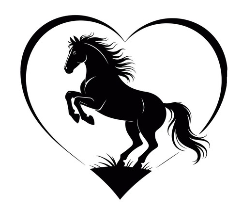 Horse box vinyl decal - box, –