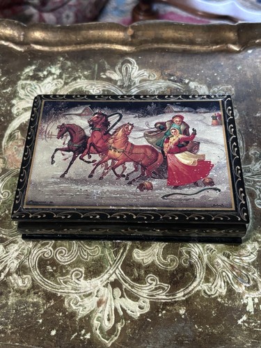 Vintage russian style - style, lacquer