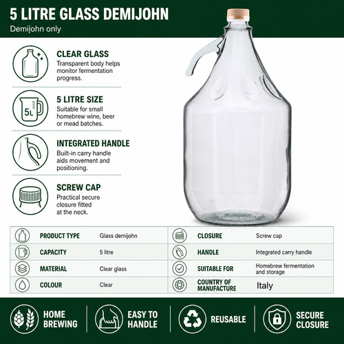 Glass demijohn homebrew - glass,