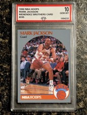 GRADED 10 1990 NBA HOOPS MARK JACKSON MENENDEZ BROTHERS #205
