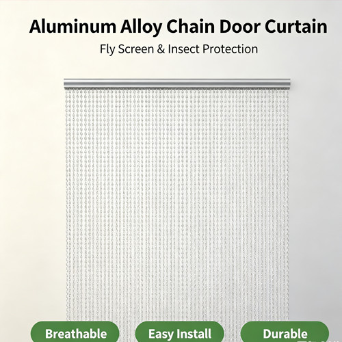 Aluminium door fly - aluminium, screen
