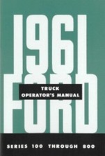 FORD 1961 Truck Owner's Manual