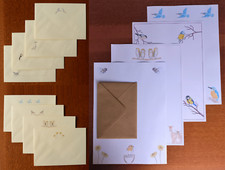 A4Letter Writing Set Paper and Envelope Option Stationery Animal Gift Box Nature