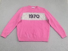 Bella Freud 1970 Italian Mohair Sweater Jumper Sz S Pink Oversized Designer EXC