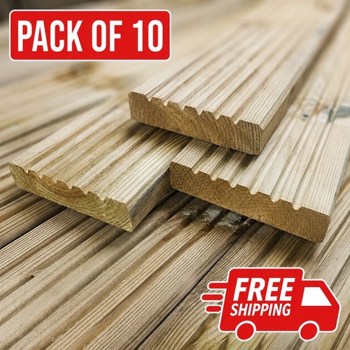 Treated deck boards 120 x - deck,