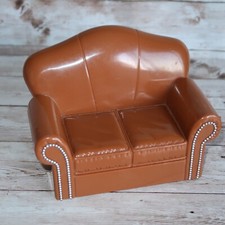 2004 Bratz World Chill-Out Ski Lodge Brown Sofa Couch Seat Furniture