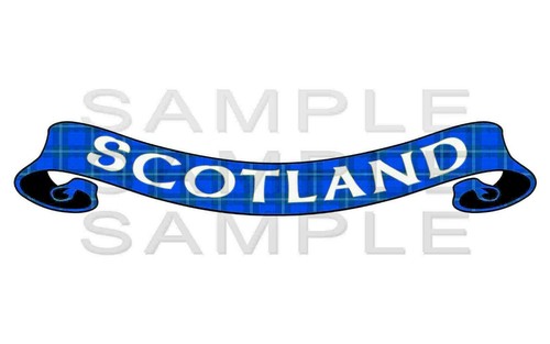 Royal blue printed scotland - lg,