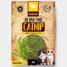 Welldales 3G Ultra Fine Dried Catnip for Cats & Kittens Pure Natural UK Powder