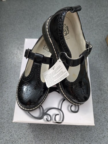 Girls black patent leather uk - black,