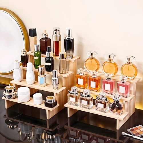 Wooden display rack perfume - rack,
