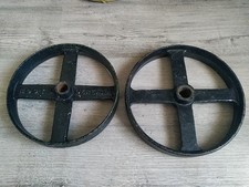 Two Cast Iron Wheels