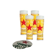Heineken Half Pint Glasses x4