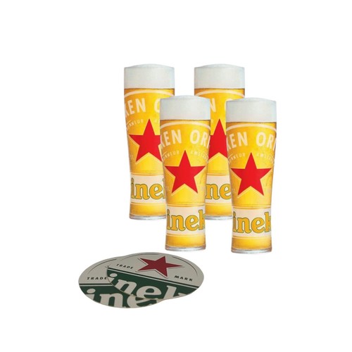 Heineken half pint glasses - half,