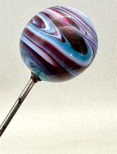 Antique Hatpin Vibrant Swirling Colors Planet-like Sphere Beautiful Collectible