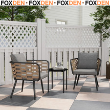 Bistro Set 3-Piece PE Rattan