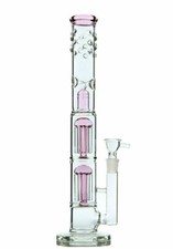 RORA 16inch Glass Bong Double