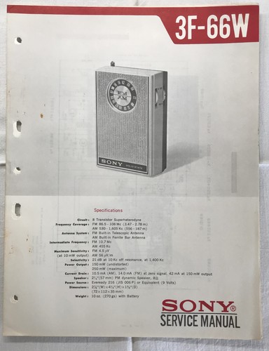 Sony 66w transistor radio - sony,