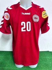 Denmark Jersey Perez Match Worn Shirt Euro 2004 COA