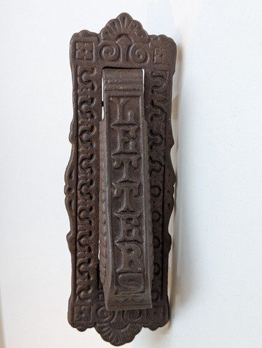 Antique cast iron - cast, letter
