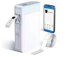 Label Maker Machine with Tape, Portable Bluetooth Label Makers, Inkless Mini Pri