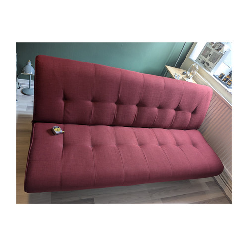 Red modern futon - futon, bed