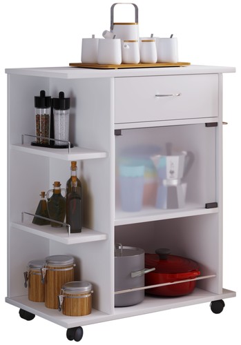 Kitchen trolley serving