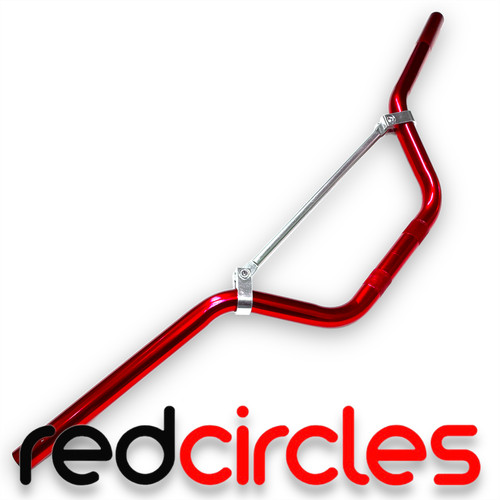 Red pit dirt bike - pit, handle