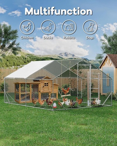 Large metal chicken coop - metal,