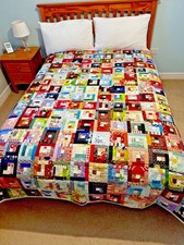 Handmade Patchwork Quilt - Traditional Log Cabin design