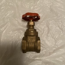 1” Brass Gate Valve PN10 Red