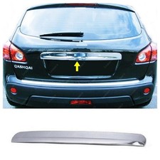 For NISSAN QASHQAI 2006 to 2013 Chrome Rear Trunk Tailgate Trim STAINLES SSTEEL