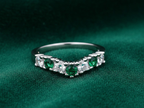 Sterling silver emerald - sterling,