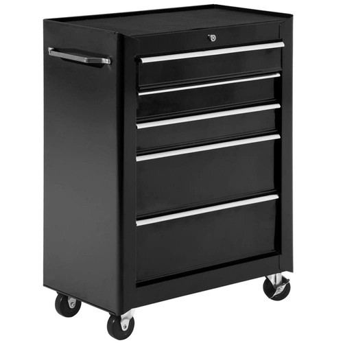 Homcom drawer lockable steel - lockable,