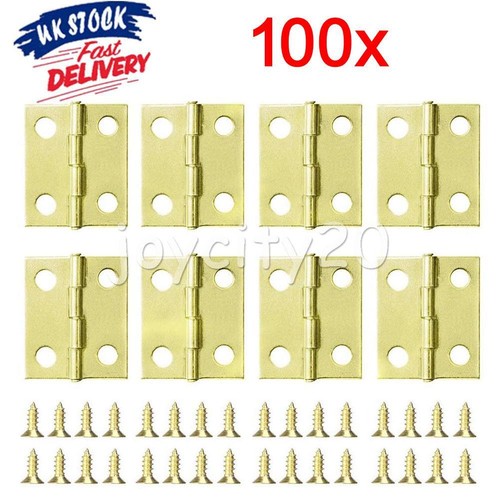 100pk small hinges with screws - 100pk,
