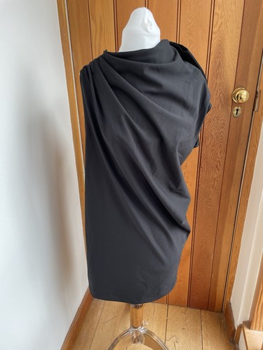 Zara short drape - dress, black