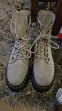 Ladies Dr Martens Cream Jadon III Boots Size 4