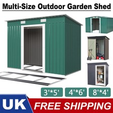 Metal Garden Shed 6 X 4, 8 X 4, 8 X 6, 10 X 8 Garden Storage WITH FREE BASE New