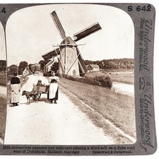 Dutch Windmill & Dog Cart