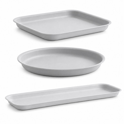 Round square long plastic - round,