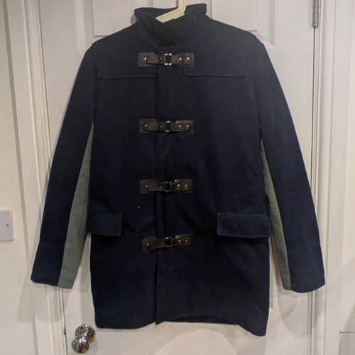 Mens navy duffle coat - mens, toggle