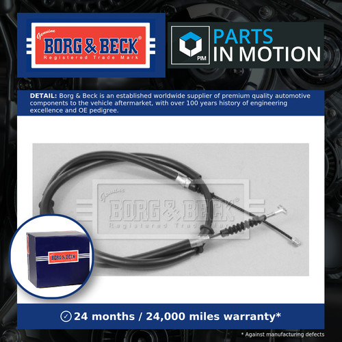 Handbrake cable rear left - left, or