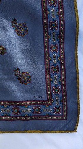 Gucci blue silk - silk, scarf