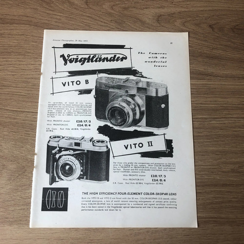 Cams03 magazine advert - cams03, 11x8