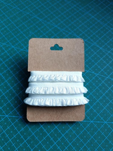 10mm white pleated - white,